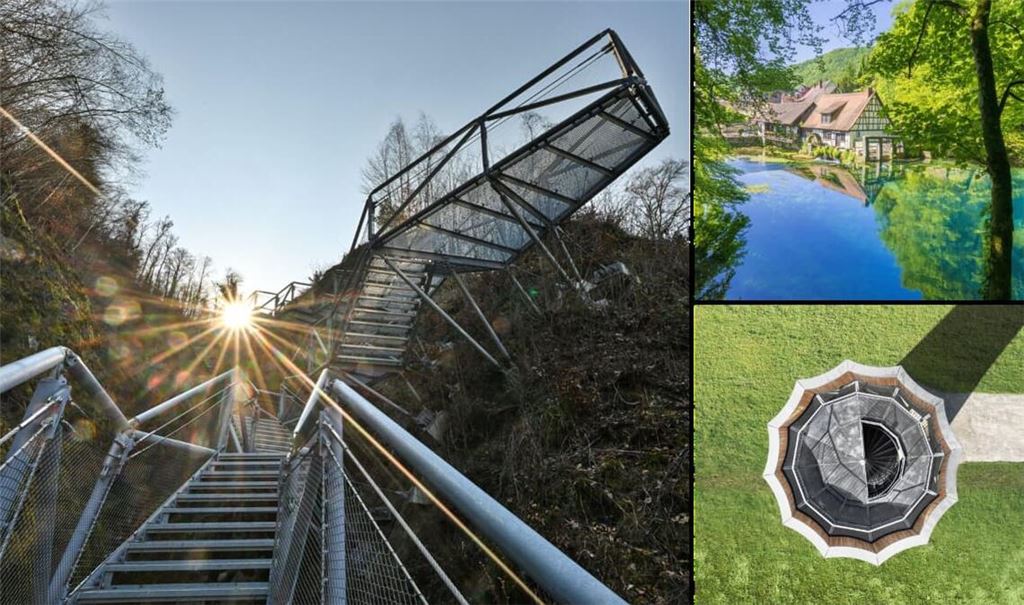 Die Marienschlucht in der Gemeinde Allensbach im Landkreis Konstanz mit ihrer besonderen Natur und Geschichte, der sagenumwobene Blautopf in Blaubeuren oder die einzigartige Konstruktion des Wangen Turms sind einige Beispiele für ungewöhnliche Orte im Land Baden-Württemberg.