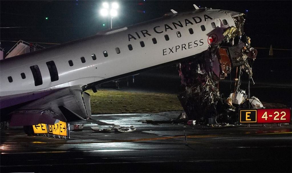 Die Maschine wurde schwer beschädigt.