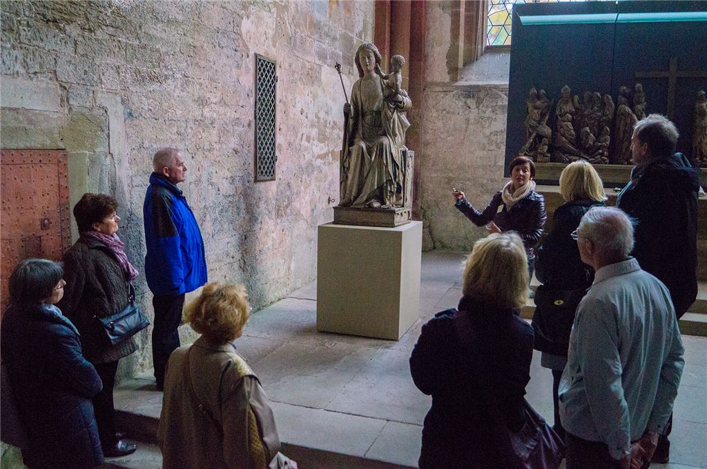 Die Maulbronner Madonna wurde aus einem Walnussstamm gehauen und war reichhaltig verziert. Foto: Rohn
