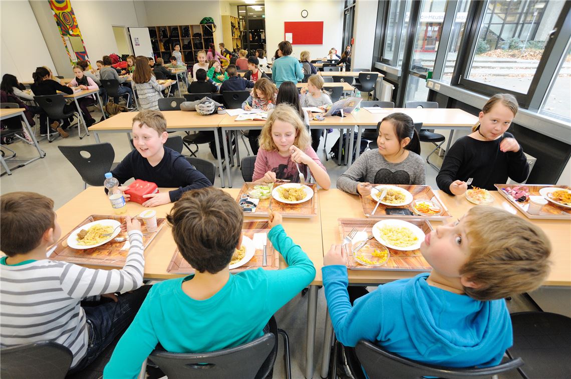 Die Mensa des Theodor-Heuss-Gymnasiums ist nicht immer dicht besetzt. Foto: Fotomoment