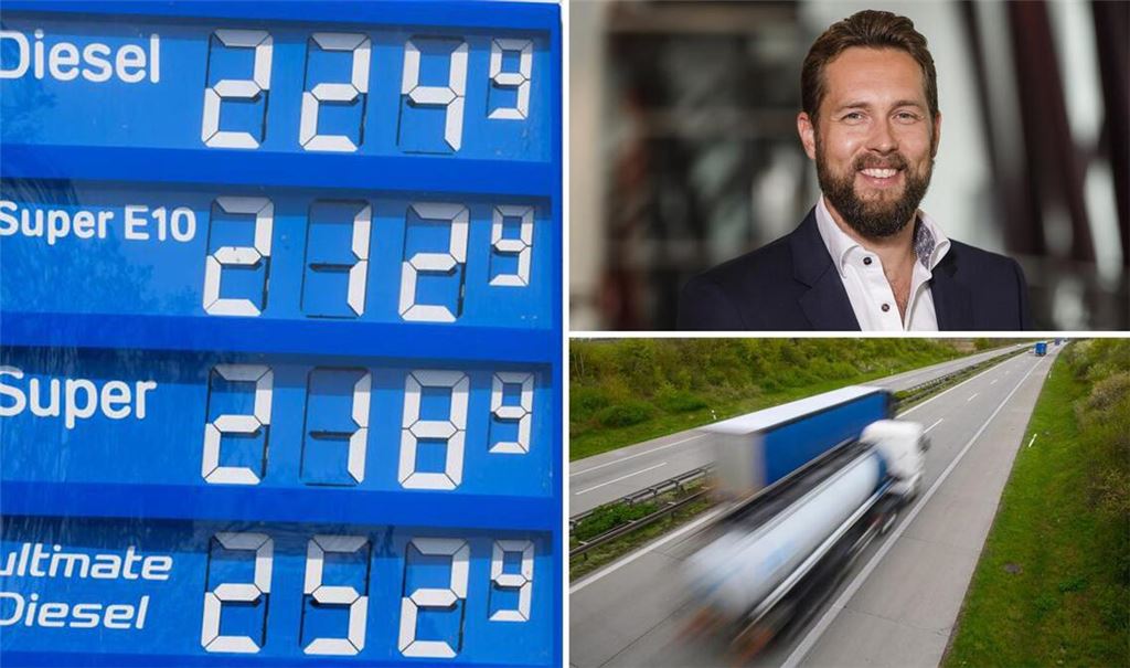 Die Mineralölkonzerne halten die Dieselpreise unnötig hoch, kritisiert Timo Conrad, Geschäftsführer der Kornwestheimer Spedition ERA.