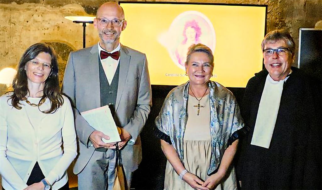 Die Mitwirkenden (v.li.): Dr. Vicki Müller-Lüneschloß, Christof Cramer, Thomas Amrehm, Viola Beugel. Foto: Weber