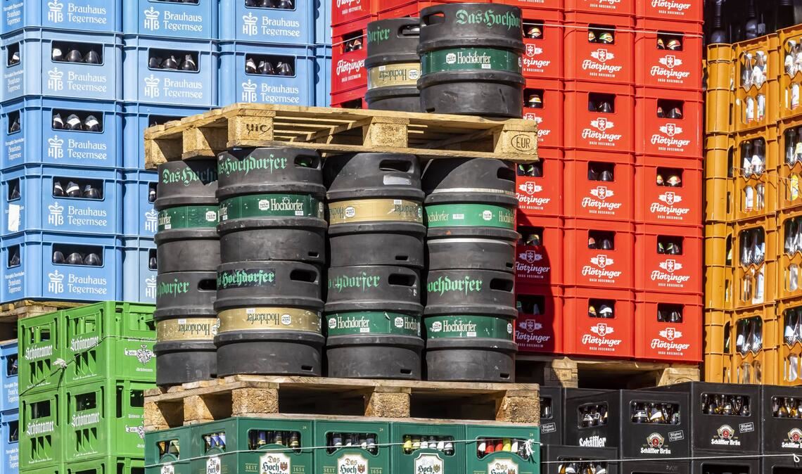Die Nachfrage nach BaWü-Bier geht   im Ausland zurück (Symbolbild).