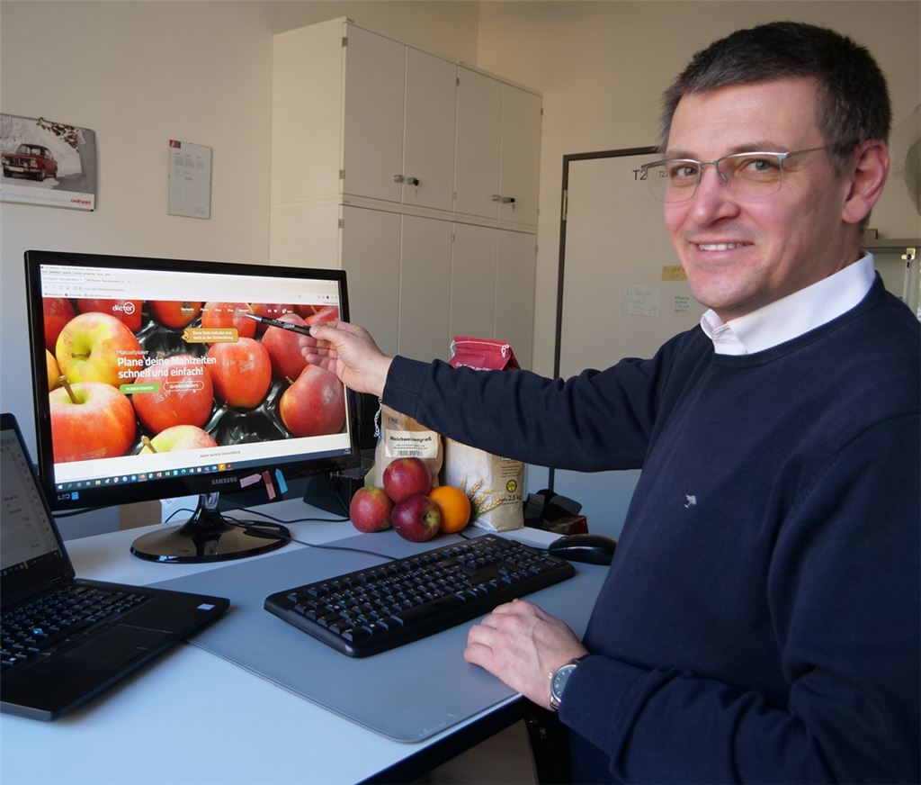 Die Online-Plattform „Dieter“ soll die Verpflegung von Gruppen vereinfachen. Die Idee dazu hatte Jörg Woidasky, Professor an der Hochschule Pforzheim. Foto: Friedrich