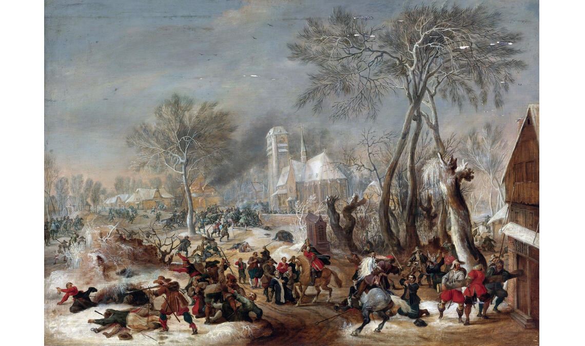 „Die Plünderung eines Dorfes“ des flämischen Malers Pieter Snayers. Foto: © Fine Art Images