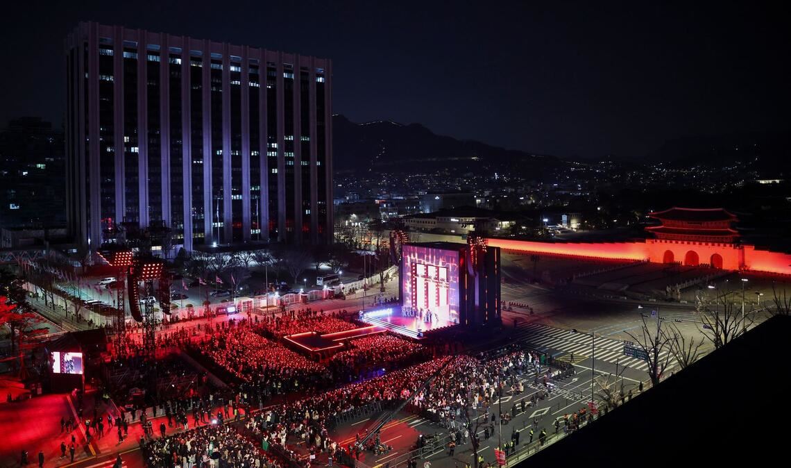 Die Polizei erwartete im Vorfeld rund 260.000 Menschen rund um den Konzert-Platz.
