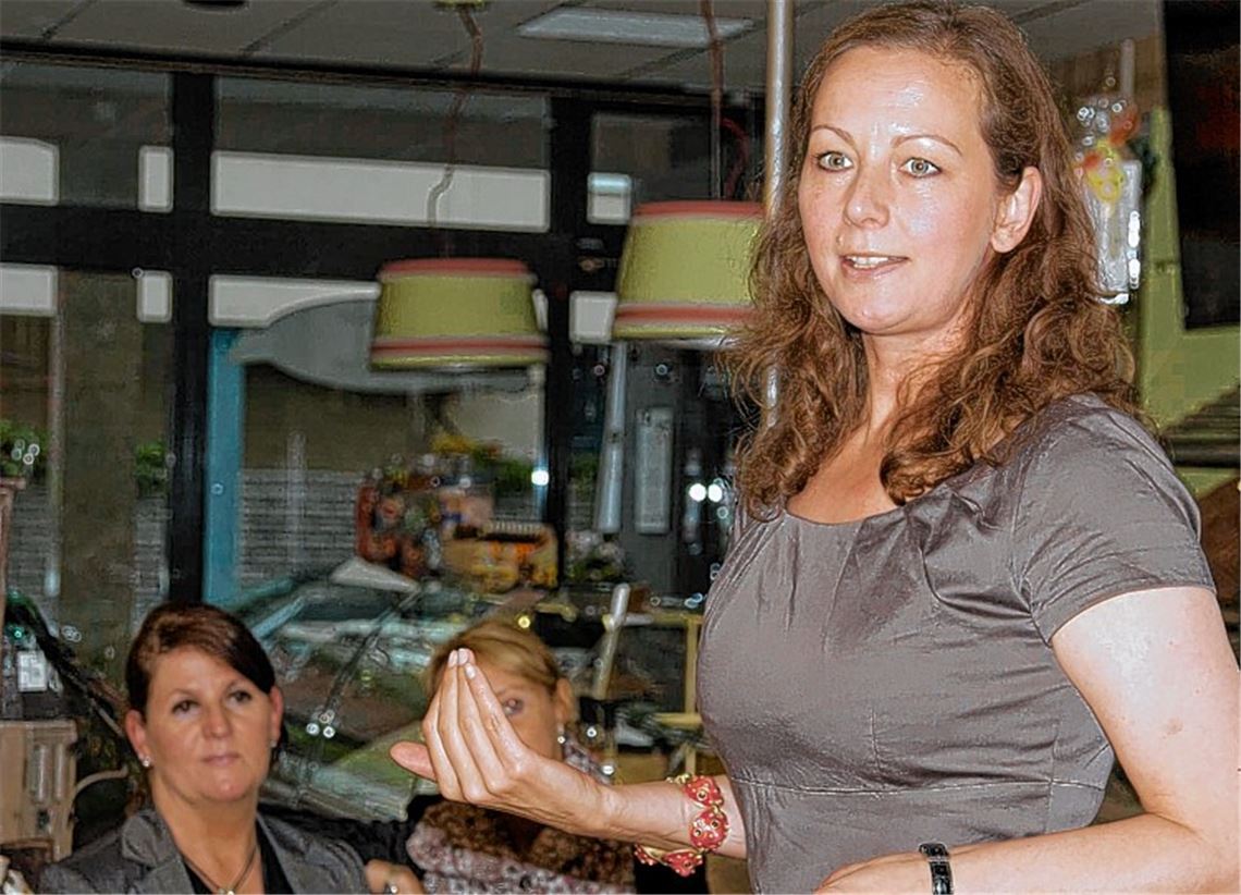 Die Referentin Karin Bacher ist Fachfrau für „Businessmänner“. Foto: Wendelstein