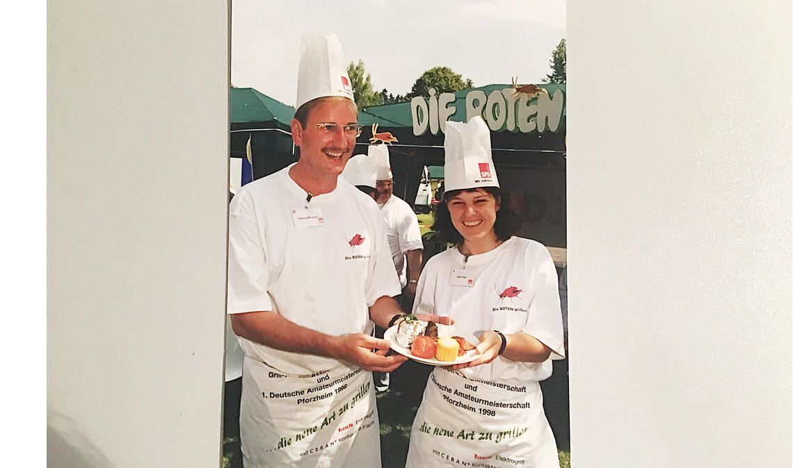 Die „Roten“ Jochen Protzer und Ute Vogt.