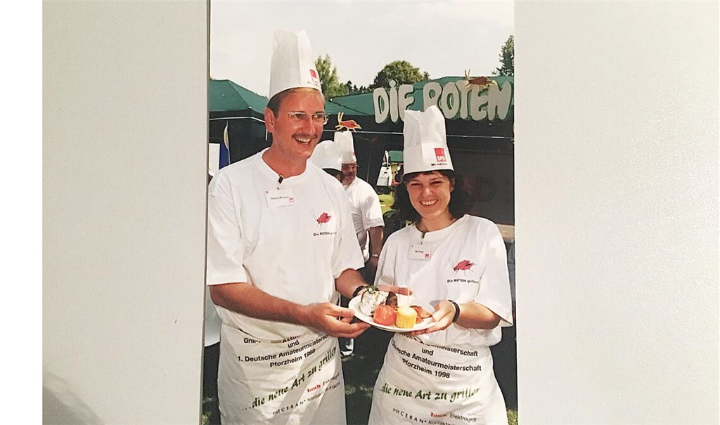 Die „Roten“ Jochen Protzer und Ute Vogt.