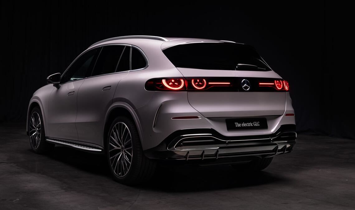 Die Rückansicht auf den Mercedes-GLC