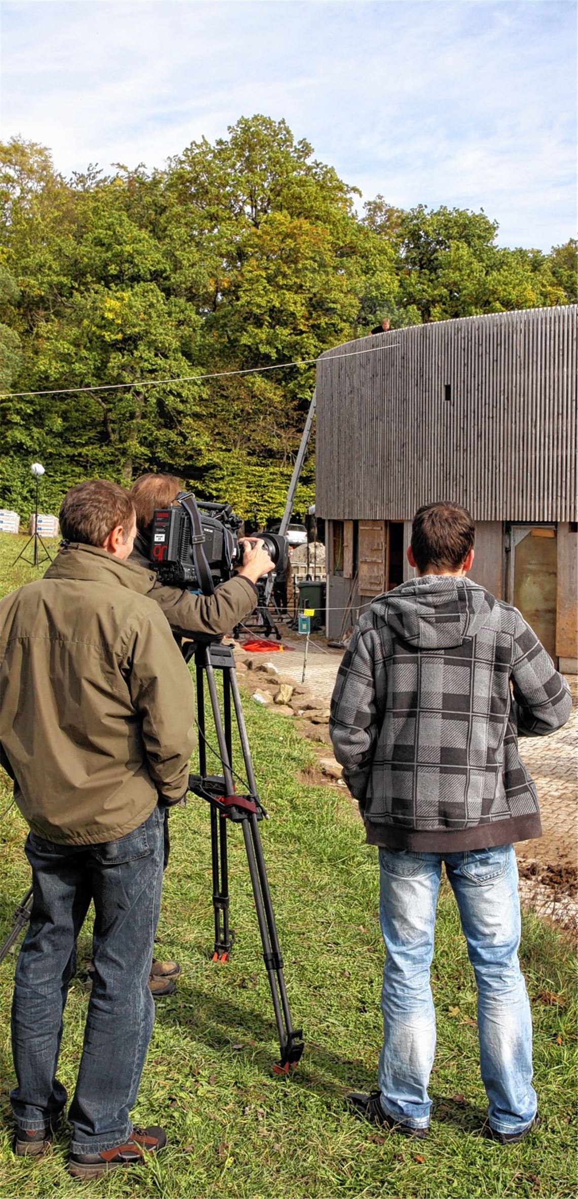 Die SWR-Fernsehleute in Aktion.