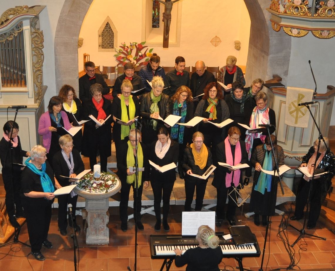 Die Sängerinnen und Sänger präsentieren ein breitgefächertes Repertoire. Foto: privat