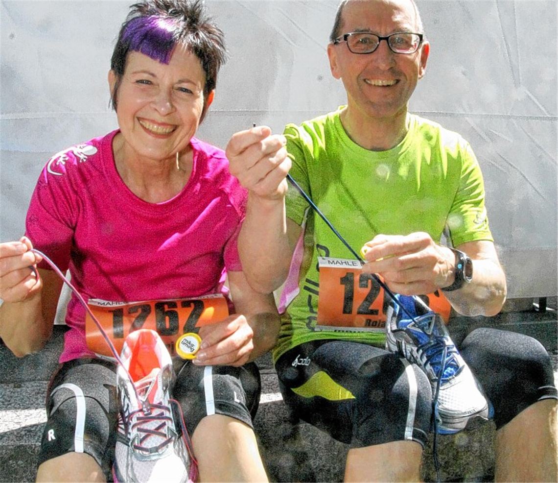 Die Schuhe vom Mahle-Lauf 2014 sind ausgedampft, die Manöverkritik fällt überaus positiv aus. Fotos: Hansen/Fotomoment