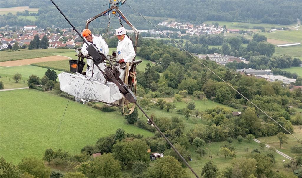 Die Sender-Prüfer bei der Arbeit. Foto: Archiv