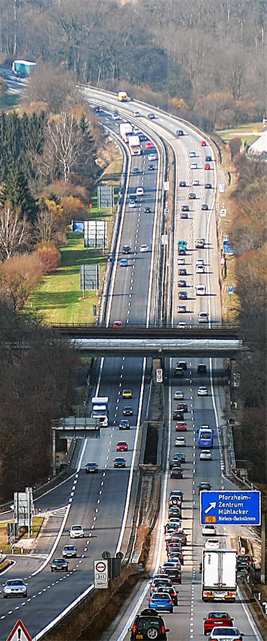 Weniger Unfälle auf der Autobahn