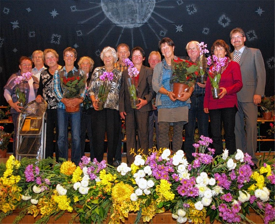 Die Sieger des Blumenschmuckwettbewerbs in Großglattbach. 