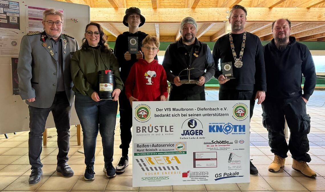 Die Sieger des Dreikönigsschießens beim VfS Maulbronn-Diefenbach. Foto: privat