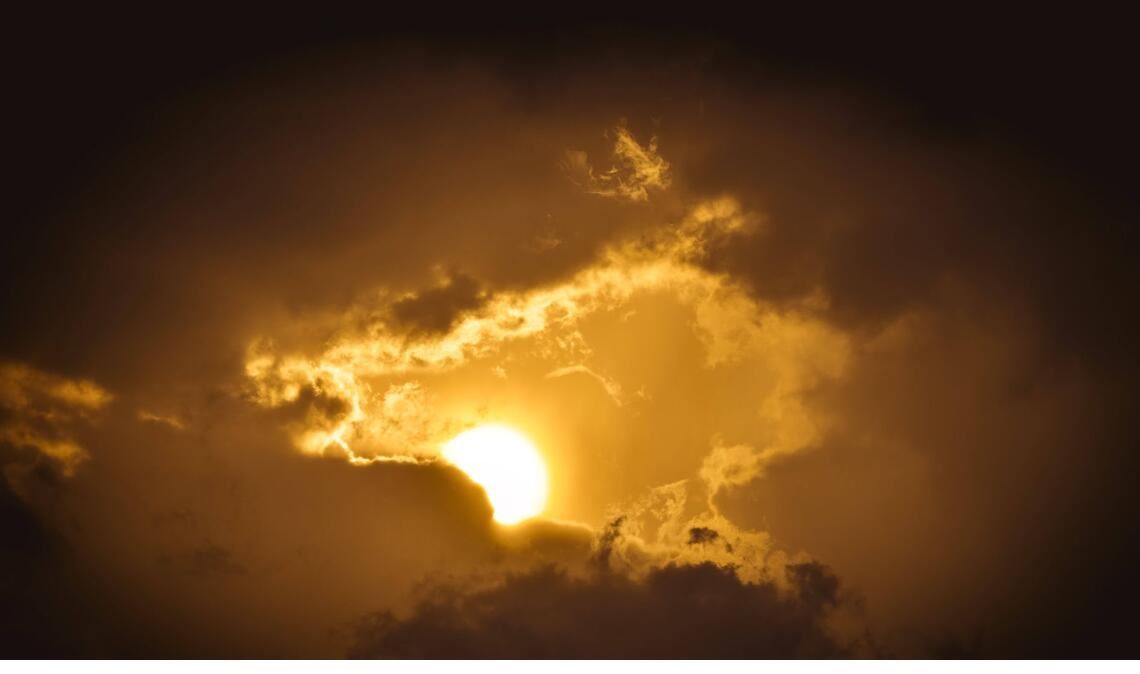 Die Sonne könnte im Laufe des Montags von Wolken und Regen verdrängt werden.