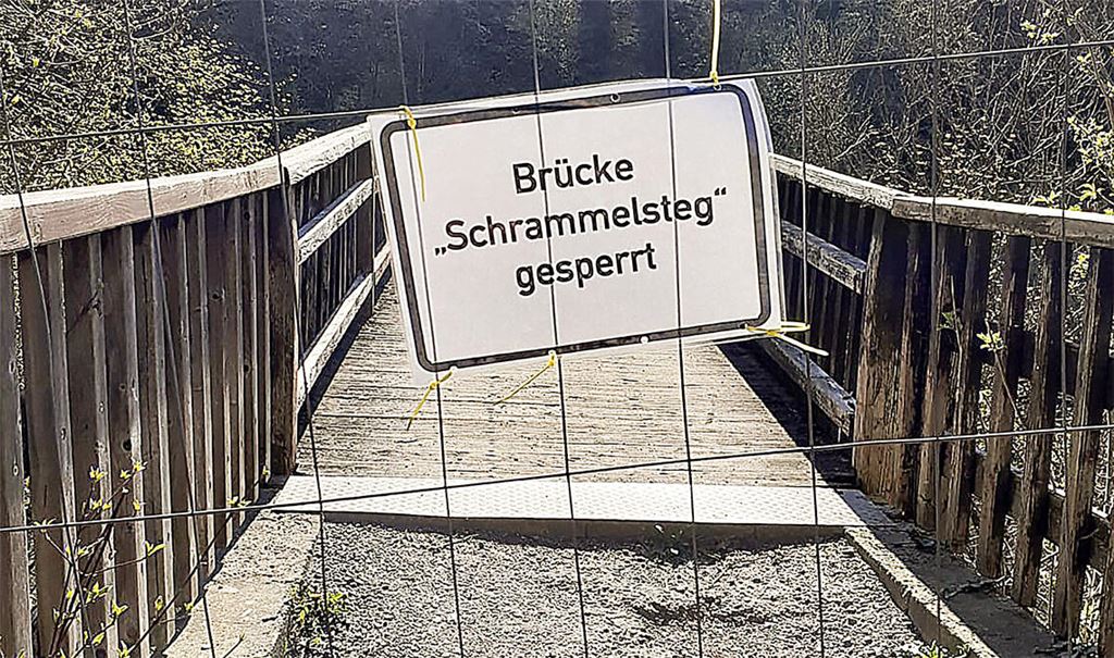 Die Sperrung des Schrammelstegs sorgt nicht nur in Enzberg für Unmut. Doch einmal mehr macht die Stadt deutlich: Ein Ersatzbau ist keine Kleinigkeit. Fotos: Archiv