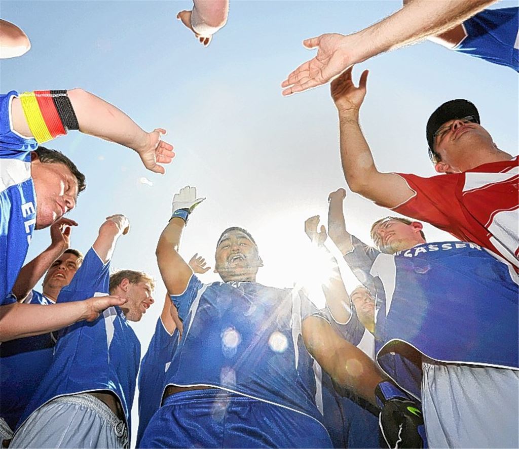 Die Spieler der Lebenshilfe waren mit Begeisterung dabei. Foto: Keller