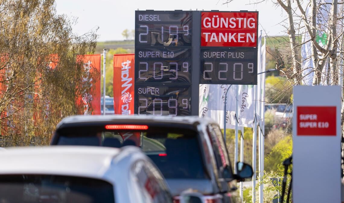 Die Spritpreise sind am Mittwoch gesunken.