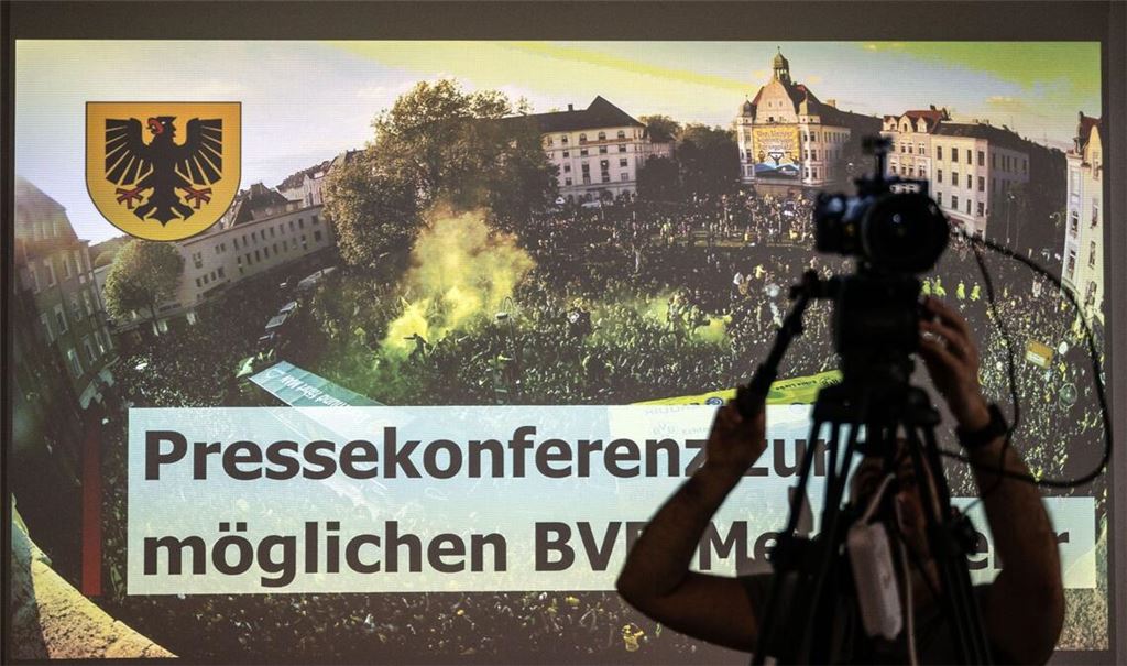 Die Stadt Dortmund bereitet sich auf eine riesige Party vor, sollte der BVB deutscher Meister werden.