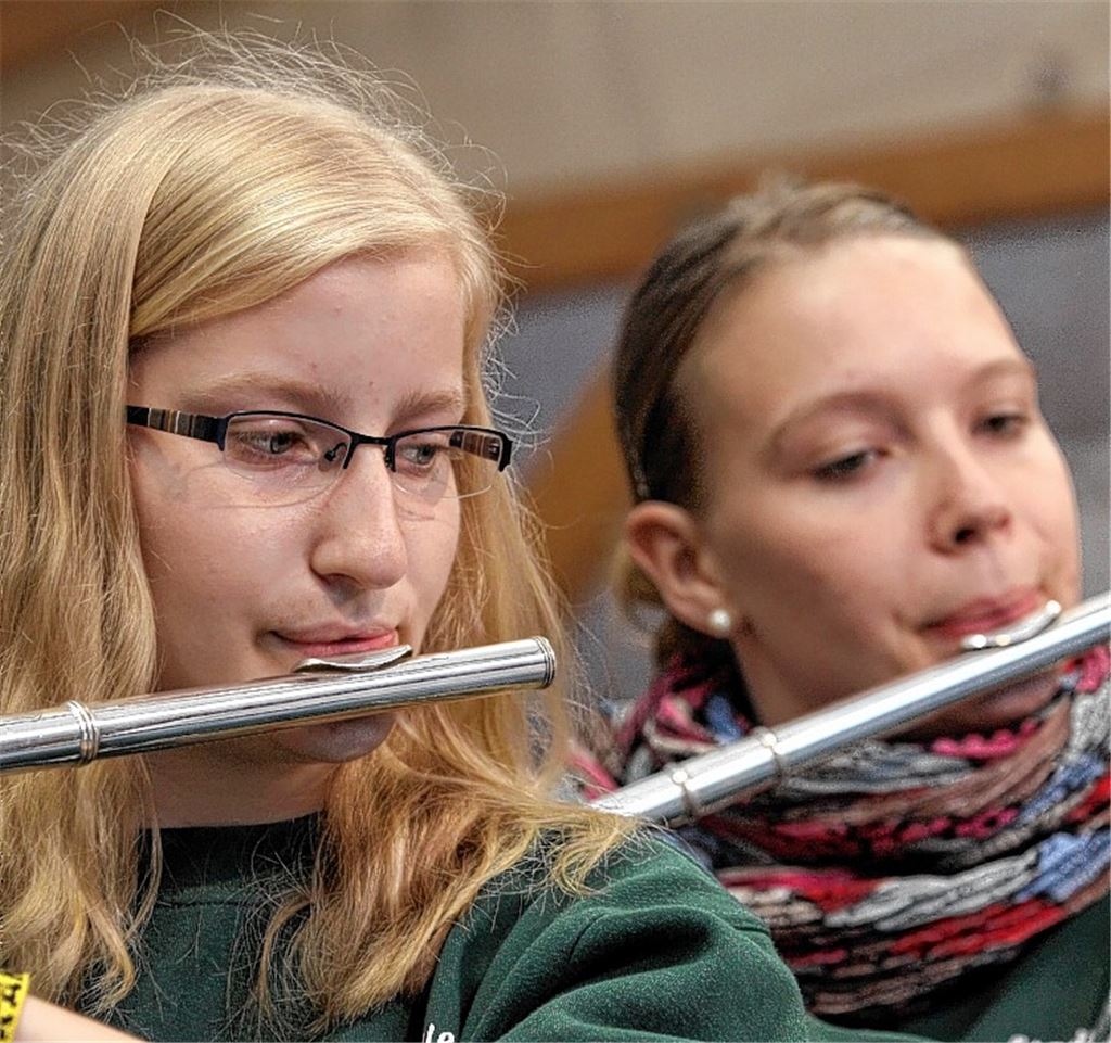 Die Stadtkapelle gibt den Ton an.