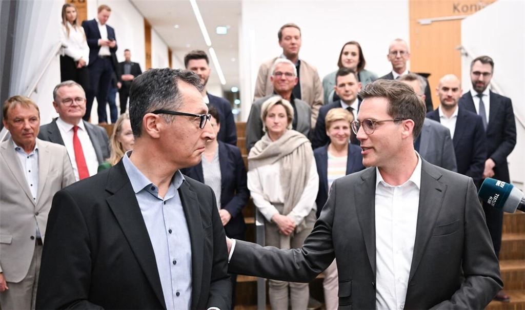 Die Stimmung zwischen Cem Özdemir und Manuel Hagel hat sich seit dem Wahlabend deutlich gebessert.