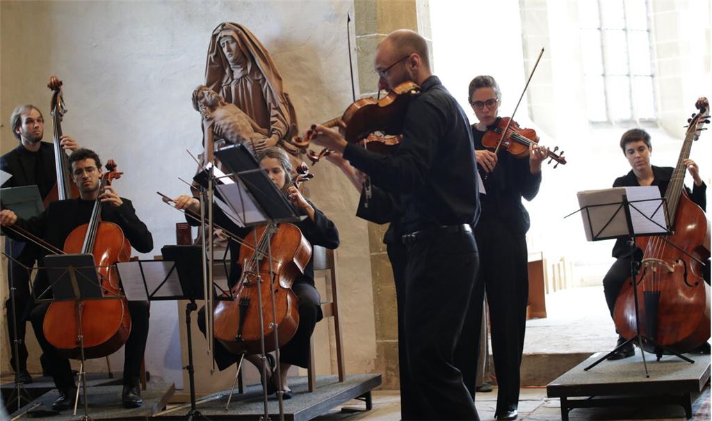 Die Streicher der widmen sich dem Ballett „Apollon Musagète“. Fotos: Weber