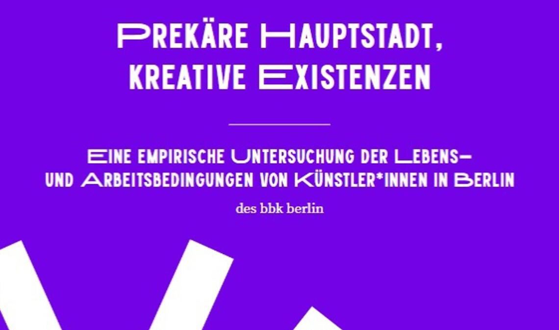 Die Studie des bbk Berlin hat ergeben, dass die wenigsten Berliner Kunstschaffenden infnazielle Unterstützung bekommen.