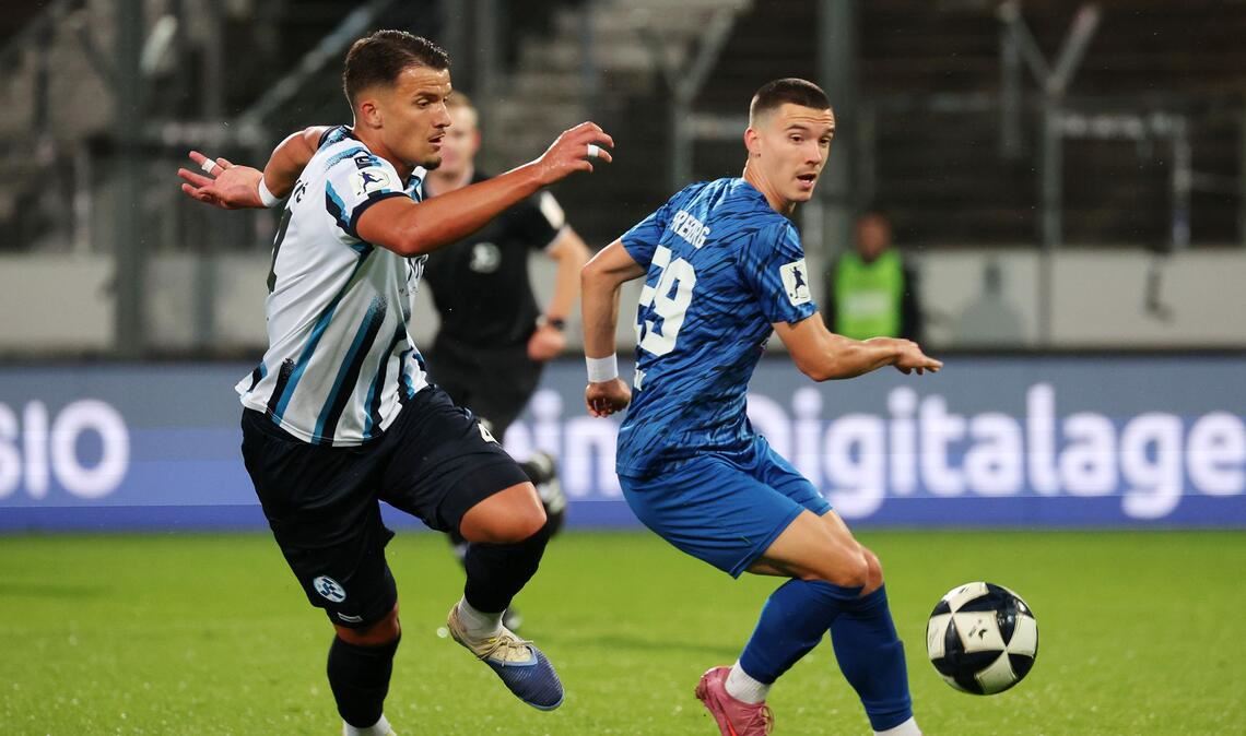 Die Stuttgarter Kickers gehen zwar in Führung – kassieren aber in der 59. Minute den Gegentreffer.