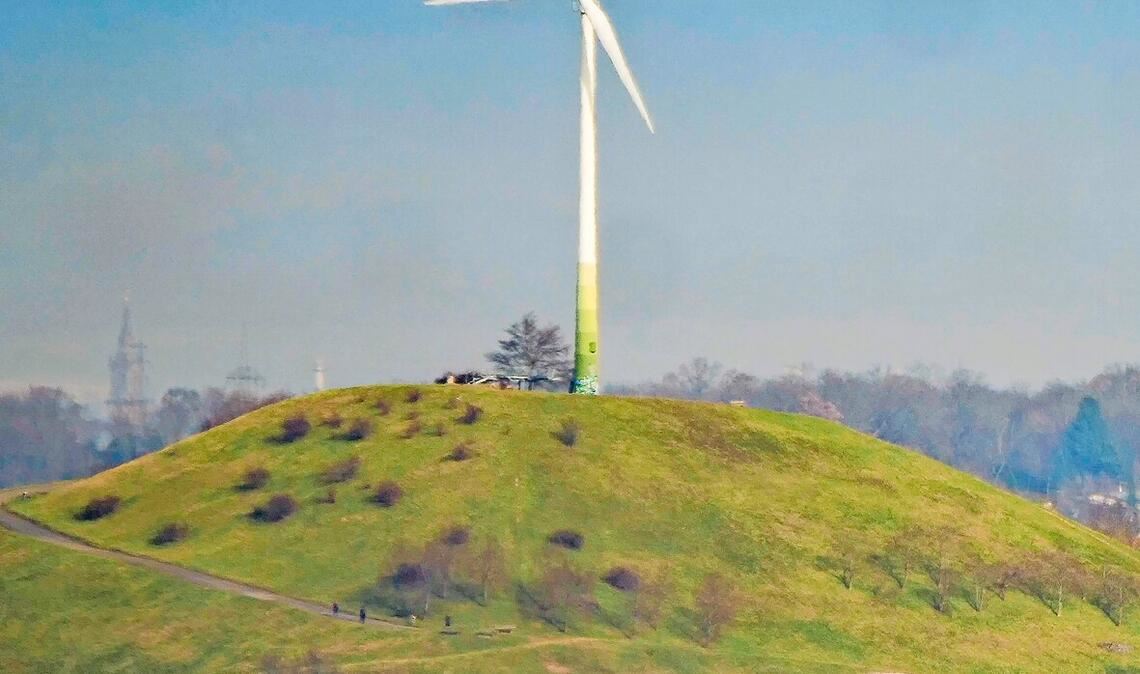 Die Tage des alten Windrads auf dem Grünen Heiner sind gezählt.