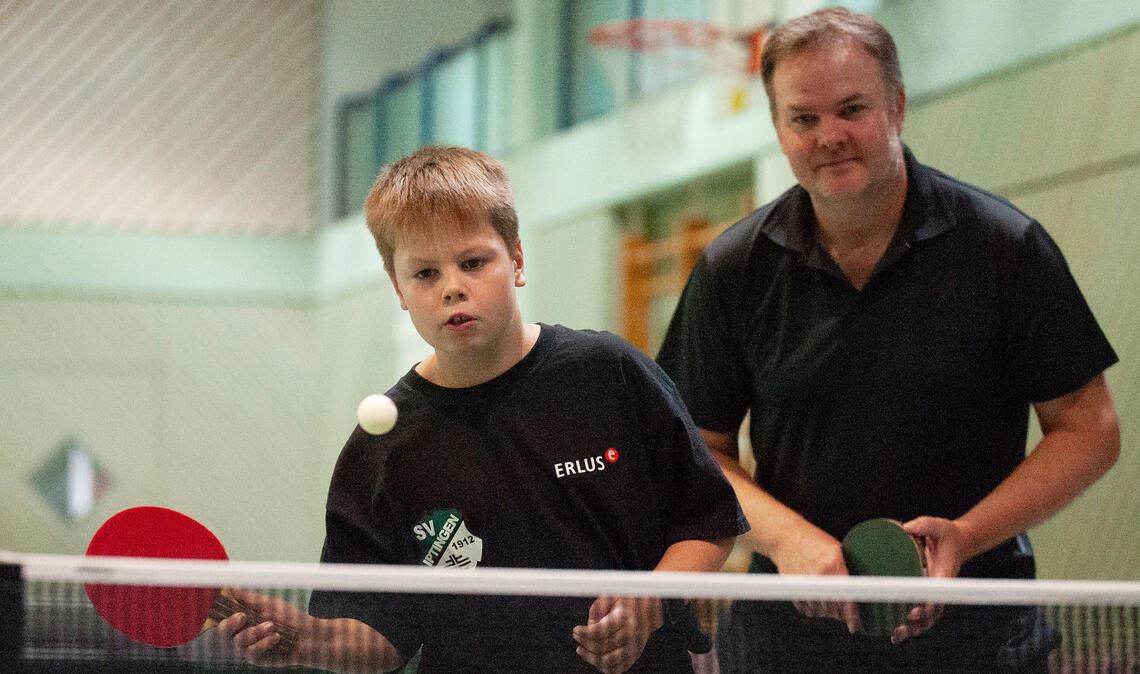 Die Taktik von Noah Bange und Matthias Bange (re.) ging im Freizeitturnier nicht auf. 