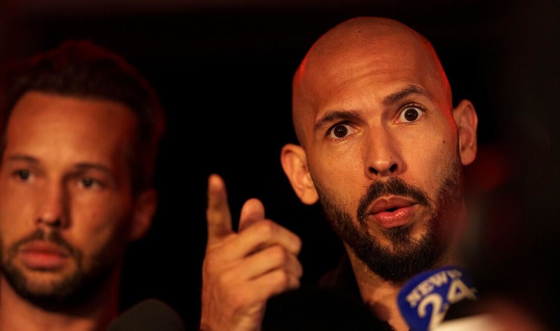 Die Tate Brothers: links Tristan, rechts Andrew. (Archivbild)