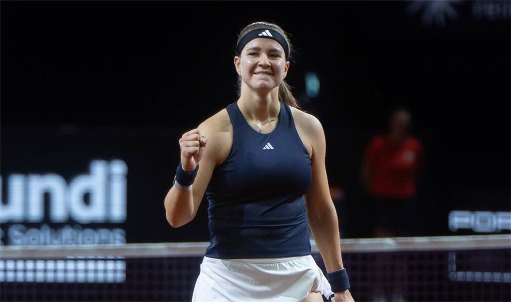 Die Tschechin Karolina Muchova steht im Finale des Porsche Tennis Grand Prix’ von Stuttgart.