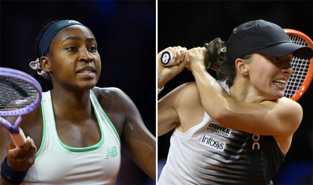Die US-Amerikanerin Coco Gauff (links) und Iga Swiatek aus Polen sind ausgeschieden.