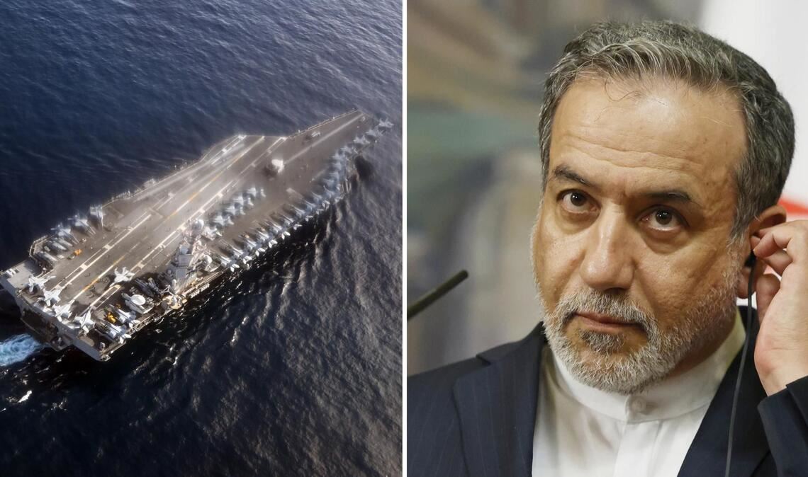 Die USA haben Flugzeugträger in den Nahen Osten verlegt, Teherans Außenminister Abbas Araghtschi will Vorschläge machen.