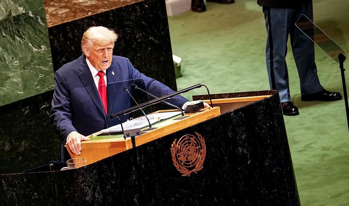 Die USA unter  Donald Trump – hier bei einer Rede vor der UN-Vollversammlung –  haben sich aus vielen UN-Gremien, die dem Schutz der Menschenrechte dienen sollen, zurückgezogen.