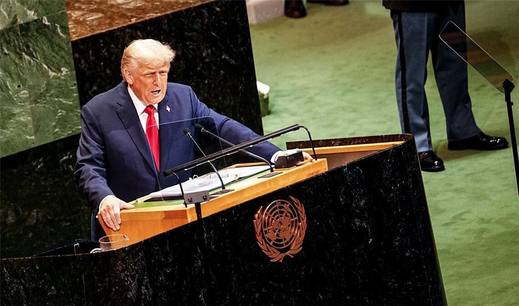 Die USA unter  Donald Trump – hier bei einer Rede vor der UN-Vollversammlung –  haben sich aus vielen UN-Gremien, die dem Schutz der Menschenrechte dienen sollen, zurückgezogen.