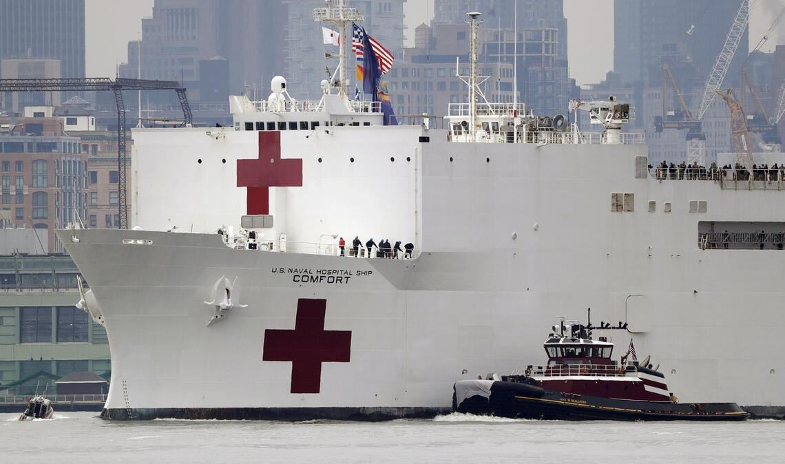 Die USA wollen nach Angaben von Präsident Donald Trump ein Lazarettschiff nach Grönland schicken. (Symbolbild)