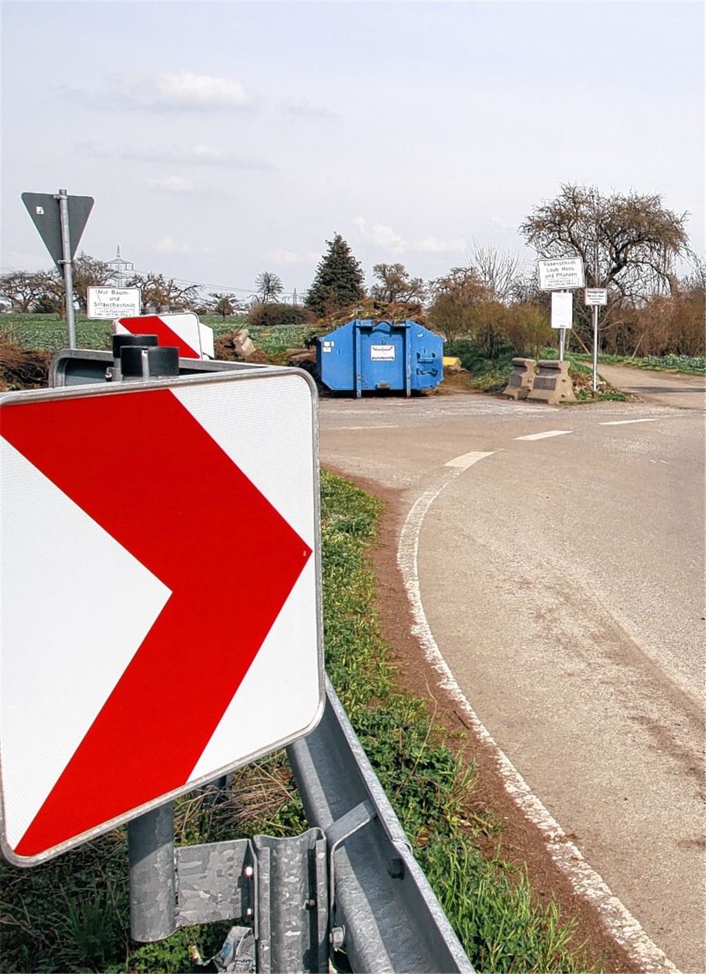 Die Unfallstelle bei Enzberg.