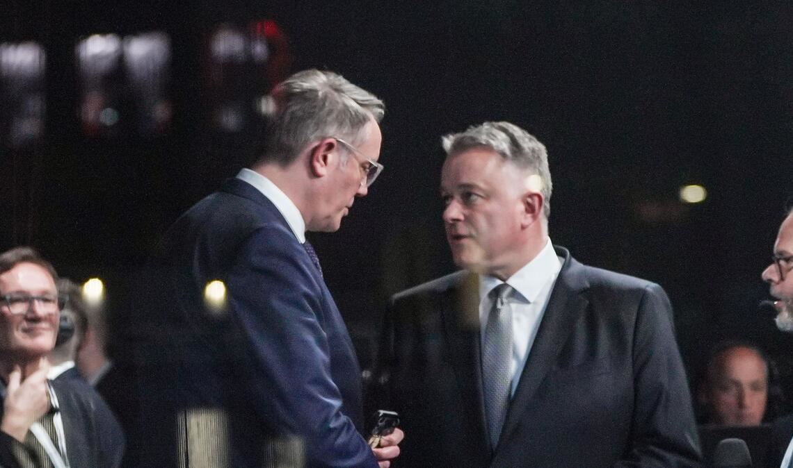 Die Verhandlungsführer Alexander Schweitzer (SPD/links) und Gordon Schnieder (CDU) sind übereingekommen. (Archivbild)