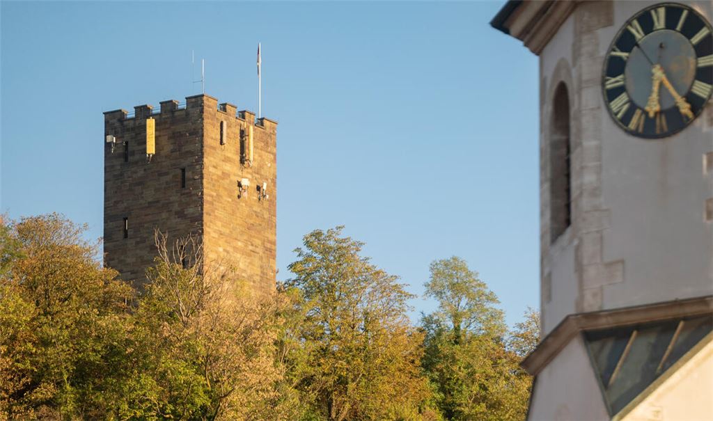 Die Versorgung des Hochbehälters am Schlossbergturm muss mit einer zweiten Leitung gesichert werden. Foto: Fotomoment