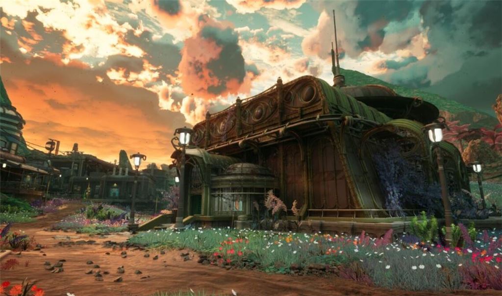 Die Welt in „Outer Worlds 2“ ist wieder bunt und hübsch geraten.