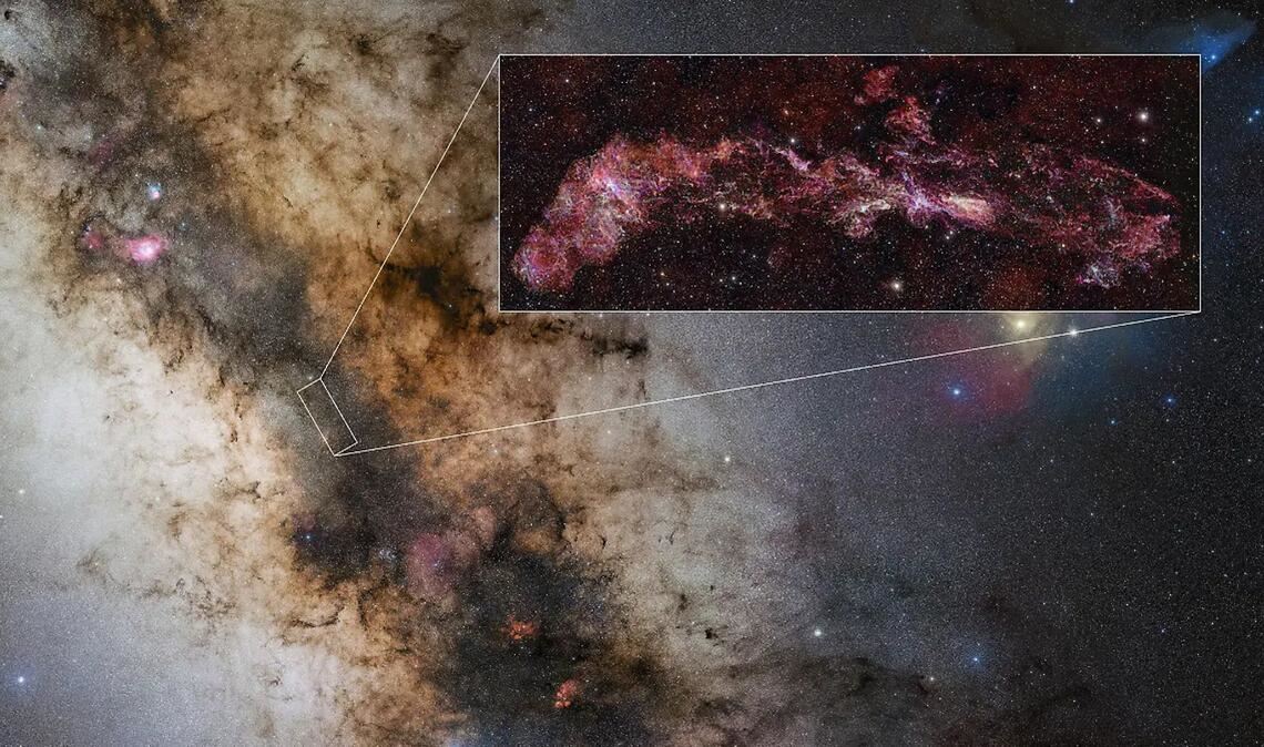 Die Zentrale Molekulare Zone der Milchstraße kann dem Universum in seiner Frühzeit ähneln.