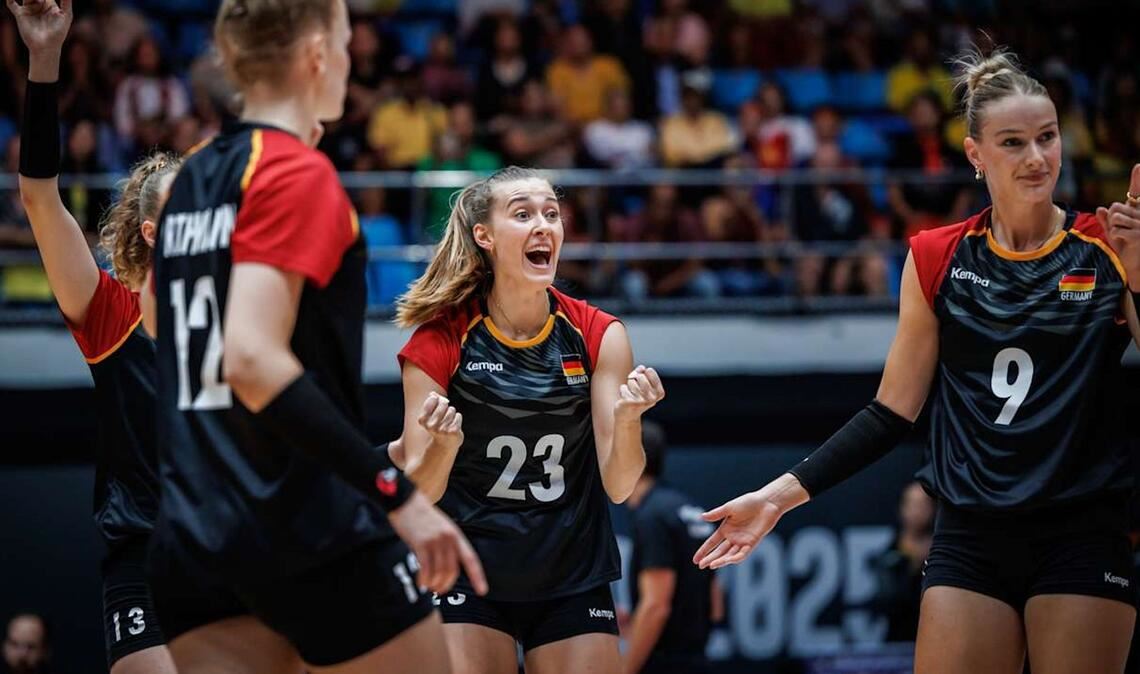 Die deutschen Volleyballerinnen feierten einen souveränen Sieg.