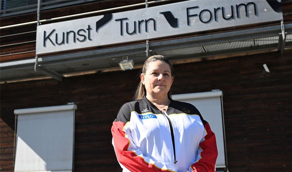 Die einstige Trainerin der Ausnahmeturnerin Simone Biles, Aimee Boorman.