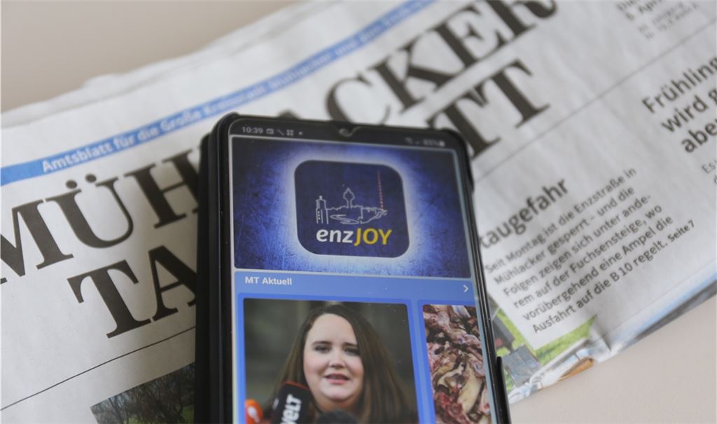 Die „enzJOY“-App gehört für viele Nutzerinnen und Nutzer zum Alltag. Foto: Deeg
