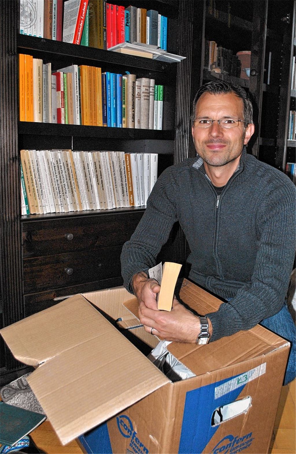 Die erste Aufgabe: auspacken.