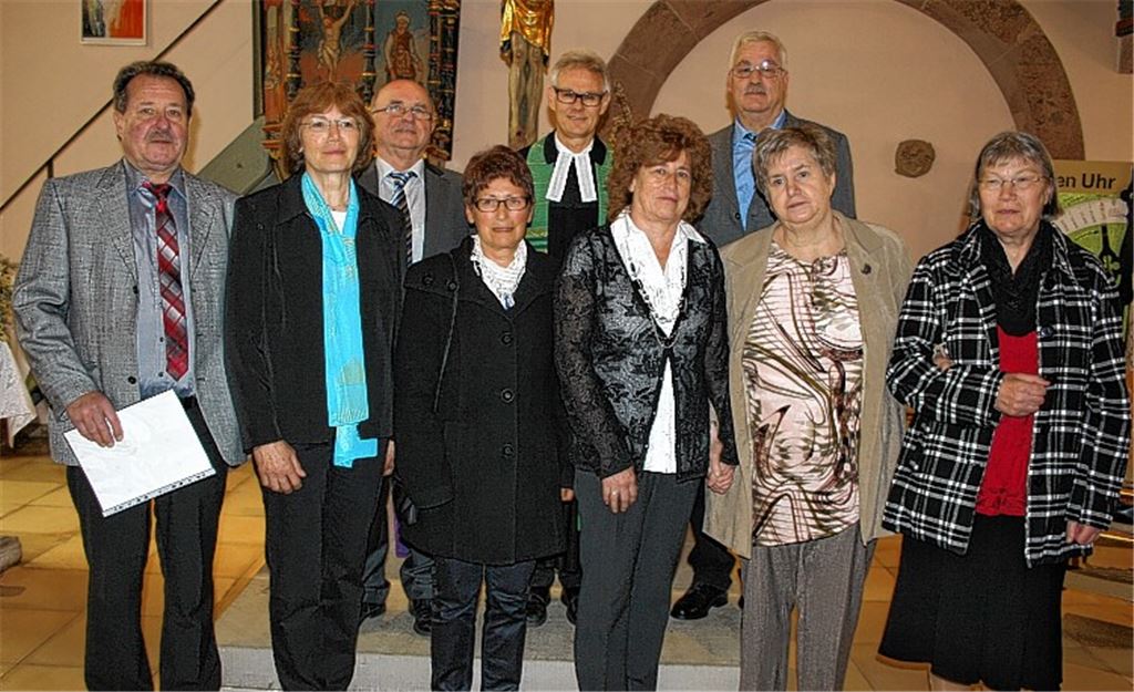 Die goldenen und diamantenen Konfirmanden aus Ölbronn und Kleinvillars.